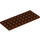 LEGO Reddish Brown Plate 4 x 10 (3030)