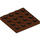 LEGO Roodachtig Bruin Plaat 4 x 4 (3031)