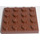 LEGO Roodachtig Bruin Plaat 4 x 4 (3031)