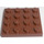 LEGO Reddish Brown Plate 4 x 4 (3031)