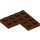 LEGO Rötlich-braun Platte 4 x 4 Ecke (2639)