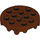 LEGO Reddish Brown Plate 4 x 4 Round Cake Frosting (65702)