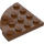 LEGO Reddish Brown Plate 4 x 4 Round Corner (30565)