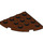 LEGO Roodachtig Bruin Plaat 4 x 4 Ronde Hoek (30565)