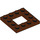 LEGO Reddish Brown Plate 4 x 4 with 2 x 2 Open Center (64799)