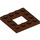 LEGO Brun rougeâtre assiette 4 x 4 avec 2 x 2 Open Centre (64799)