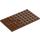 LEGO Reddish Brown Plate 6 x 10 (3033)