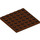 LEGO Roodachtig bruin Plaat 6 x 6 (3958)