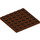 LEGO Brun rougeâtre assiette 6 x 6 (3958)