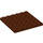 LEGO Reddish Brown Plate 6 x 6 (3958)