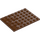 LEGO Reddish Brown Plate 6 x 8 (3036)