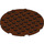 LEGO Brun rougeâtre assiette 8 x 8 Rond Cercle (74611)