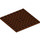 LEGO Brun rougeâtre assiette 8 x 8 avec Grille (Trou au centre) (4047 / 4151)