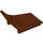 LEGO Reddish Brown Ramp Section - Upwards (77822)