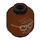 LEGO Reddish Brown Ray Arnold Minifigure Head (Recessed Solid Stud) (3626 / 53305)