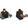 LEGO Brun rougeâtre Fusée Minifig Torse (973 / 76382)