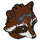 LEGO Reddish Brown Rocket Raccoon Head with Goggles (79001)