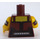 LEGO Reddish Brown Sherry Scratchen-Post Minifig Torso (973 / 76382)