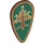 LEGO Reddish Brown Shield - Long with Tree with Gold Leaves (2586 / 12644)