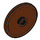 LEGO Reddish Brown Shield - Round with Stud (17835 / 91884)