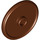 LEGO Reddish Brown Shield - Round with Stud (17835 / 91884)