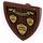 LEGO Reddish Brown Shield - Triangular with Gryffindor James Potter Sticker (3846)