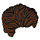 LEGO Reddish Brown Short Brushed Back Wavy Hair (23186)