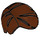 LEGO Brun rougeâtre Court Cheveux peigné Sideways avec Droite Parting (15500 / 86222)