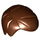 LEGO Brun rougeâtre Court Cheveux peigné Sideways avec Droite Parting (15500 / 86222)
