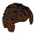 LEGO Brun rougeâtre Court Cheveux Swept Retour avec Widow&#039;s Peak et Sideburns (21268)