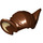 LEGO Reddish Brown Short Hair with Bat Ears with Tan Ears (15918 / 30995)