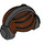 LEGO Reddish Brown Short Hair with Black Headphones (39514)