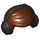 LEGO Reddish Brown Short Hair with Black Headphones (39514)