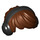 LEGO Reddish Brown Short Tousled Hair with Black Headphones (18326)