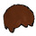LEGO Rötlich-braun Kurz Tousled Haar mit Seitenscheitel (62810 / 88425)