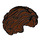 LEGO Brun rougeâtre Court Ondulé Cheveux avec séparation latérale (11256 / 34283)