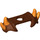 LEGO Rötlich-braun Schulter Armour mit Spikes mit Orange Spikes (15490 / 24149)