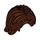 LEGO Roodachtig Bruin Schouder Length Tousled Haar met Midden Parting (88283)