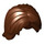 LEGO Roodachtig Bruin Schouder Length Tousled Haar met Midden Parting (88283)