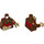 LEGO Reddish Brown Sister Monkey Minifig Torso (973 / 76382)