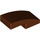 LEGO Reddish Brown Slope 1 x 2 Curved (11477)