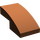 LEGO Reddish Brown Slope 1 x 2 Curved (3593 / 11477)