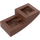 LEGO Reddish Brown Slope 1 x 2 Curved (3593 / 11477)