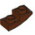 LEGO Roodachtig Bruin Helling 1 x 2 Gebogen Omgekeerd (24201)