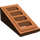 LEGO Roodachtig Bruin Helling 1 x 2 x 0.7 (18°) met Rooster (61409)