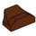 LEGO Reddish Brown Slope 1 x 2 x 0.7 Curved with Fin (47458 / 81300)