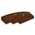 LEGO Reddish Brown Slope 1 x 4 Curved with Vines (11153 / 18388)