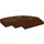 LEGO Reddish Brown Slope 1 x 4 Curved with Vines (11153 / 18388)