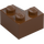 LEGO Reddish Brown Slope 2 x 2 (45°) with Double Concave (Rough Surface) (3046 / 4723)