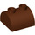 LEGO Reddish Brown Slope 2 x 2 Curved with 2 Studs on Top (30165)